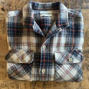 Madewell Easy Shirt Jacket in Herringbone Plaid